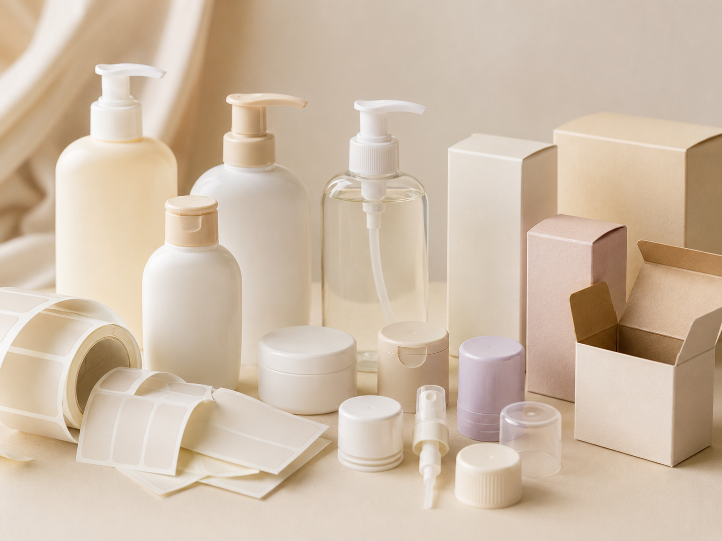 Baby and kids packaging components, bottles, pumps, jars, labels and cartons.