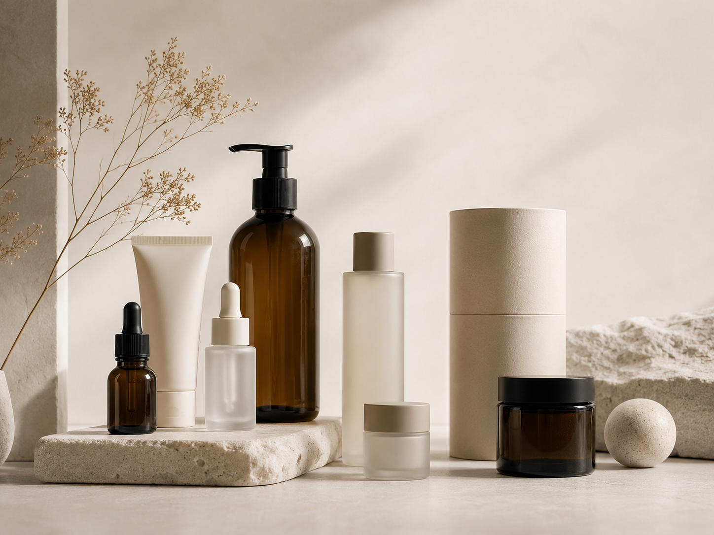 Cosmetic packaging Malaysia support for bottles boxes labels and private label beauty products